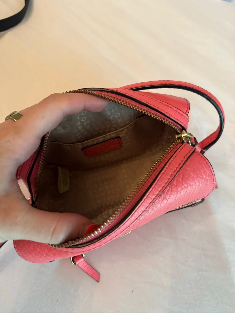 kate spade Coral Pink Leather Crossbody